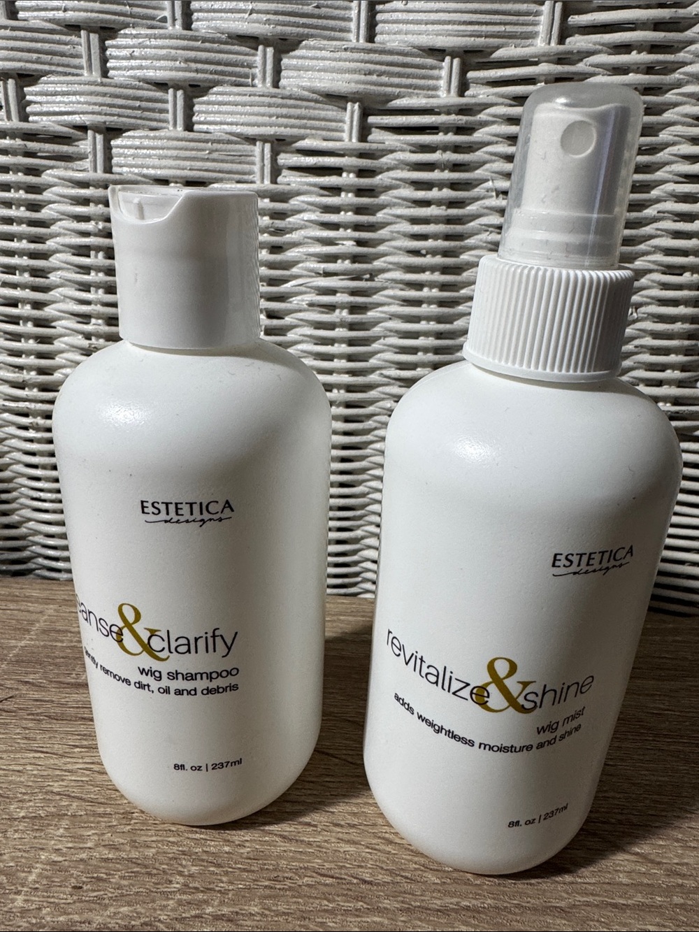 ESTETICA WIG SHAMPOO & MIST. Cleanse clarify revitalize shine. Hair wig cleanser